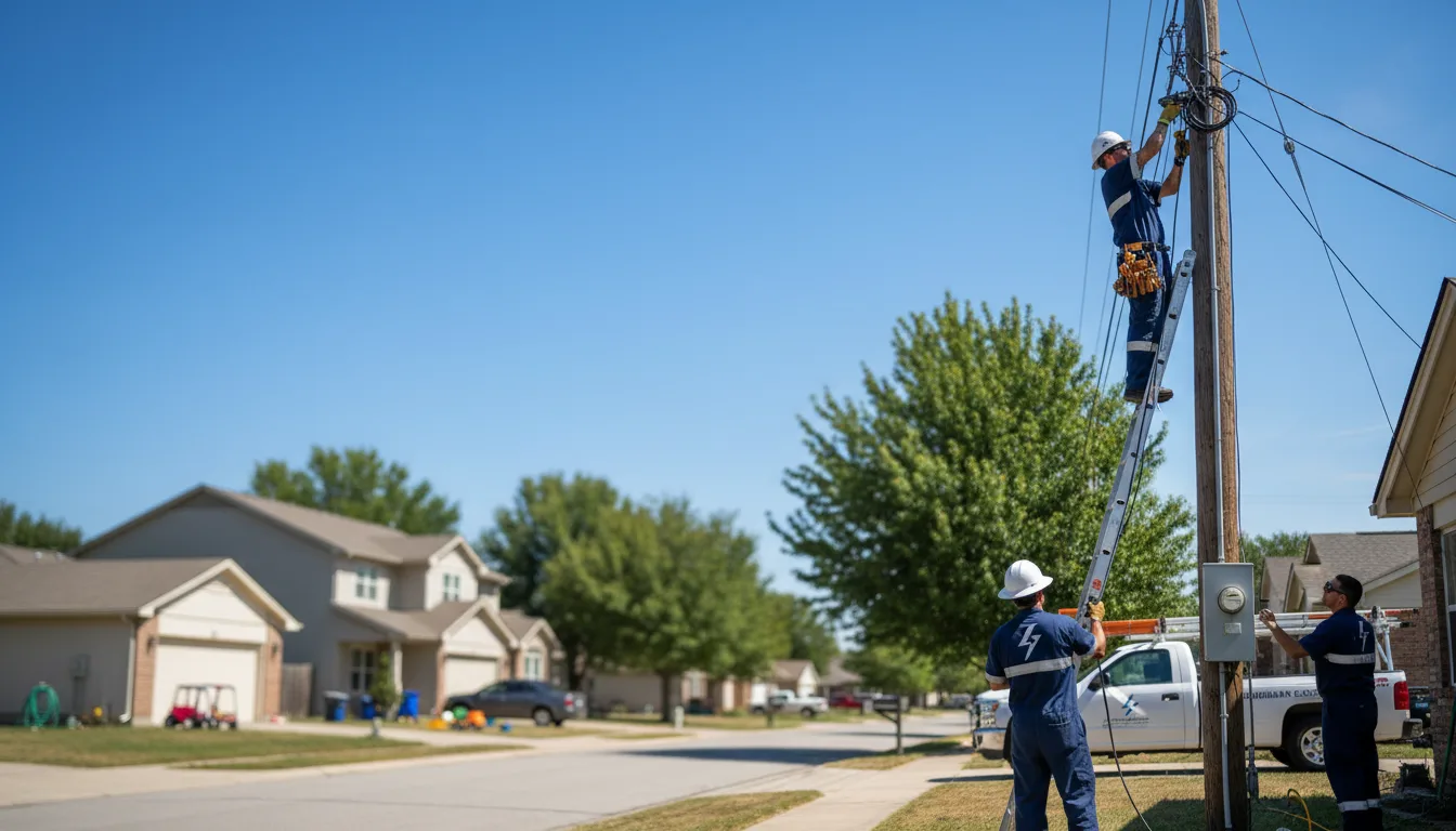 Residential electrician providing installation services in Sergeant Bluff, IA